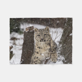 Cobertor De Velo Leopardo de neve Cub