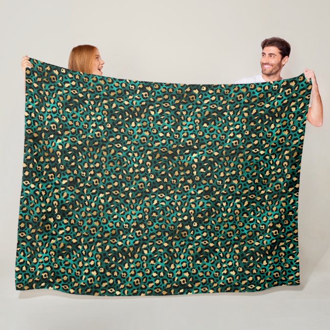 Cobertor De Velo Leopardo Dourado e Teto Série Design 3 (In Situ)