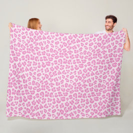 Cobertor De Velo Leopardo, Pink Line