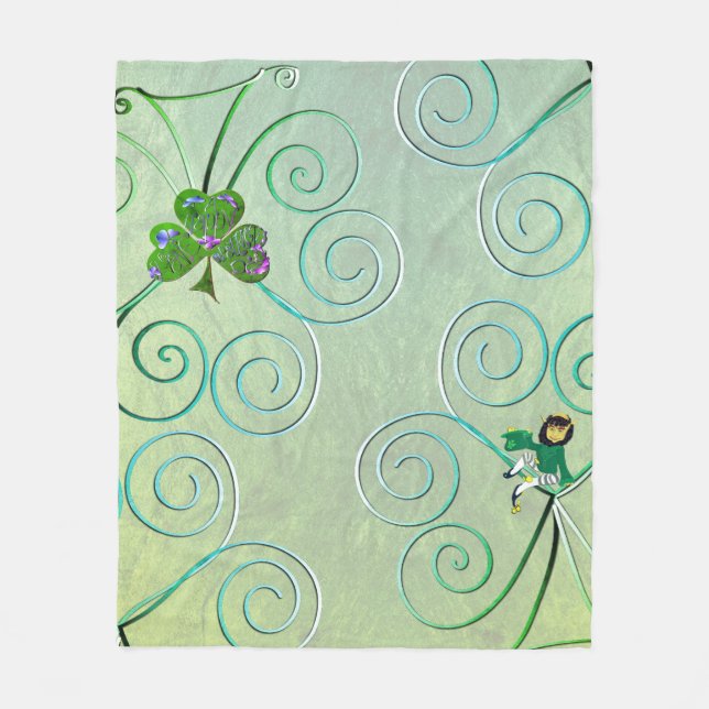 Cobertor De Velo Leprechaun Feminino  (Frente)