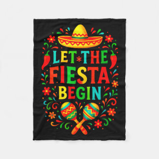 Cobertor De Velo Let the fiesta begin - cinco de mayo party fun Let