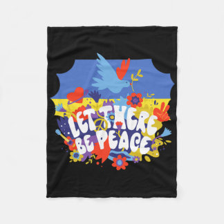 Cobertor De Velo Let There Be Peace Ukraine Peace Ukrain Flag Color
