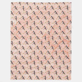 Cobertor De Velo Letra A