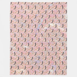 Cobertor De Velo Letra J