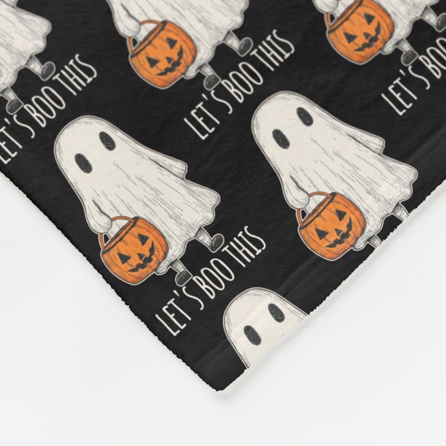 Cobertor De Velo Let's Boo This Fun Ghost Trick or Treat (Quina)