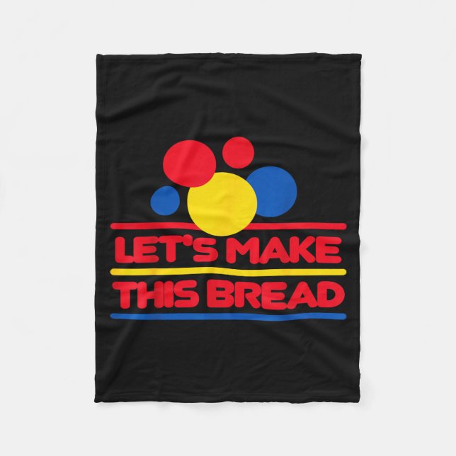 Cobertor De Velo Let's Make This Bread  (Frente)