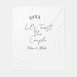 Cobertor De Velo Let's toast the couple engagement wedding party ye