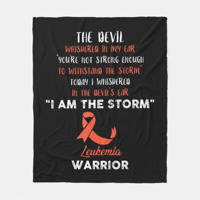 Cobertor De Velo Leucemia Luta Contra o Cancer Fita 8 (Frente)