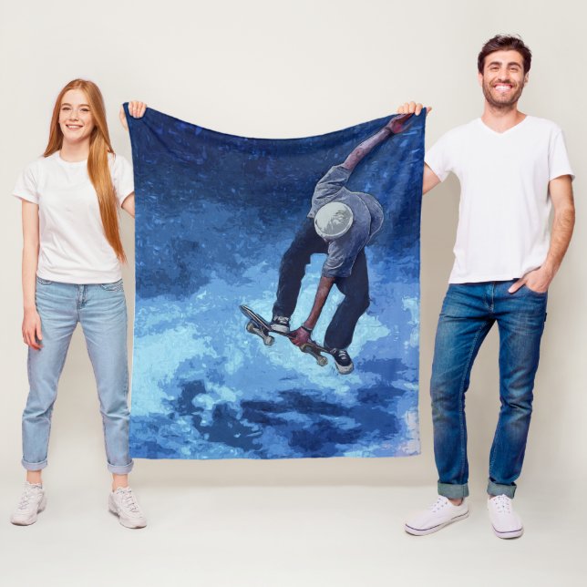 Cobertor De Velo Levando Ao Céu - Skateboarder (In Situ)