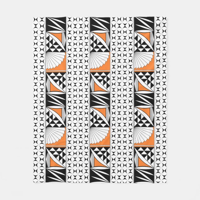 Cobertor De Velo Levantamento nativo sudoeste em laranja (Frente)