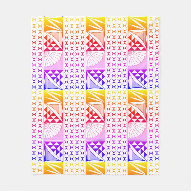 Cobertor De Velo Levantamento original sudoeste do arco-íris (Frente)