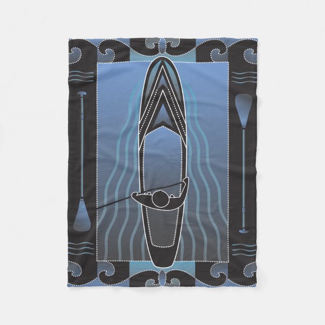 Cobertor De Velo Levante-se Paddleboarder (Frente)