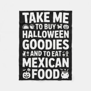 Cobertor De Velo Leve-me para comprar guloseimas de Halloween e com