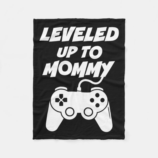 Cobertor De Velo Leveled Up To Mommy  (Frente)