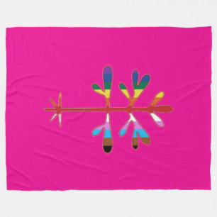 Cobertor De Velo Lg Fleece Blanket com Sapling Rock Pride do SImon
