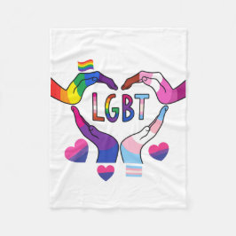 Cobertor De Velo LGBT Flece Blanket