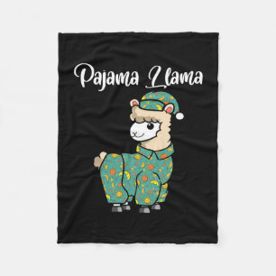 Cobertor De Velo Lhama engraçada pijama lhama hora de dormir pijama