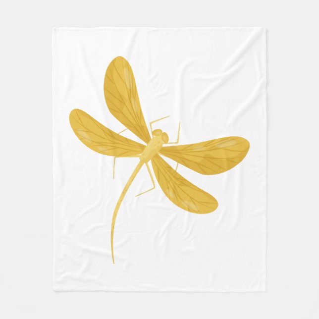 Cobertor De Velo libélula amarela (Frente)