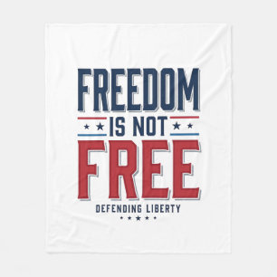 Cobertor De Velo Liberdade Não É Grátis Camisa Patriótica Vintage D