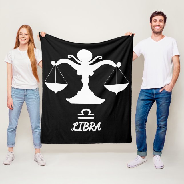 Cobertor De Velo Libra Silhouette Fleece Blanket (In Situ)