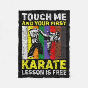 Cobertor De Velo Lição de toque e caratê é Taekwondo Karatê