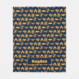 Cobertor De Velo Liga da Justiça   Linhagem dos Símbolos de Equipe