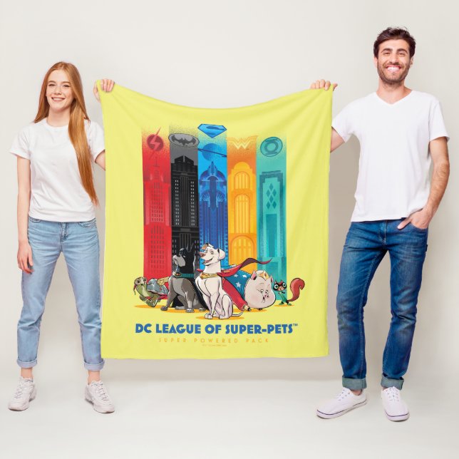 Cobertor De Velo Liga DC das Torres de Metrópolis de Super Pets (In Situ)