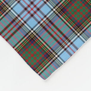 Cobertor De Velo Light Blue Anderson Clan Tartan