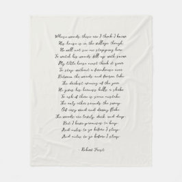 Cobertor De Velo Light Cream Custom Poem Song Lyric Quote