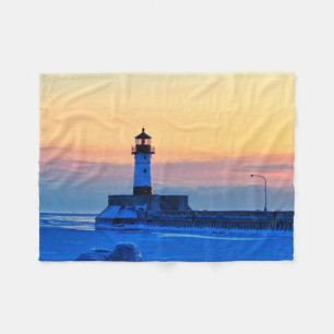 Cobertor De Velo Lighthouse Duluth Minnesota