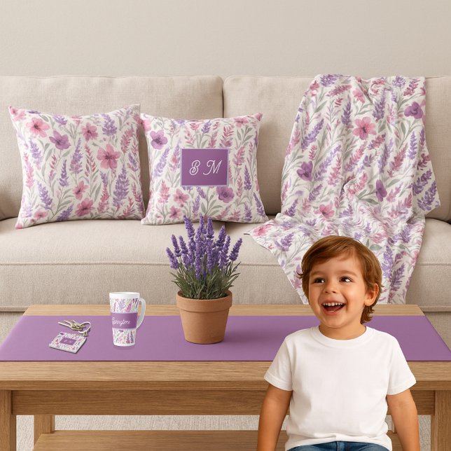 Cobertor De Velo Lila-rosa-romântica Pastel Botânica Primavera Mead (Criador carregado)