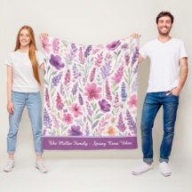 Lila-rosa-romântica Pastel Botânica Primavera Mead