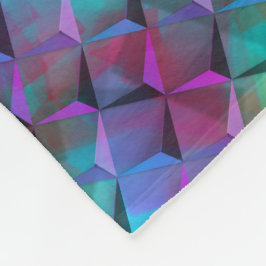 Cobertor De Velo Lilac a rosa ou triângulos azuis manchados quadrad