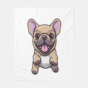 Cobertor De Velo Lilac French Bulldog