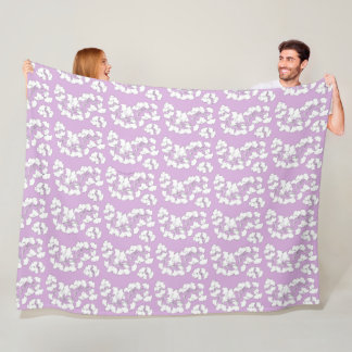 Cobertor De Velo Lilac Ginkgo Biloba Fleece Blanket