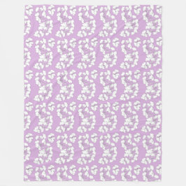 Cobertor De Velo Lilac Ginkgo Biloba Fleece Blanket