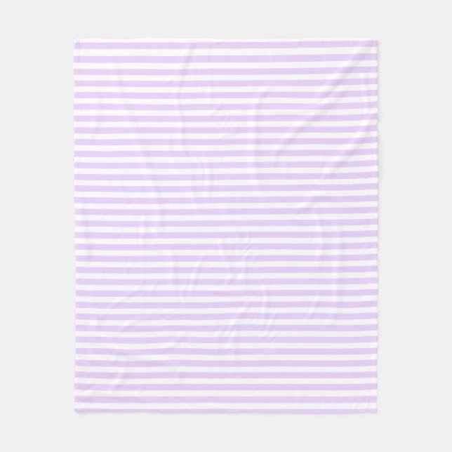 Cobertor De Velo Lilac purple and white candy stripes (Frente)