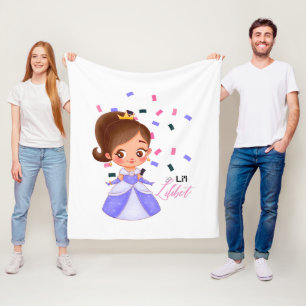 Cobertor De Velo Lilibet batizado de Princesa Roxa Presente para Ra