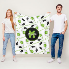 Cobertor De Velo limão preto O campo de futebol é meu lugar feliz