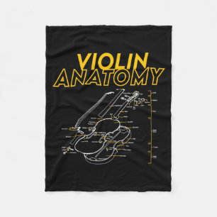Cobertor De Velo Limite do diagrama de desenho da anatomia do violi