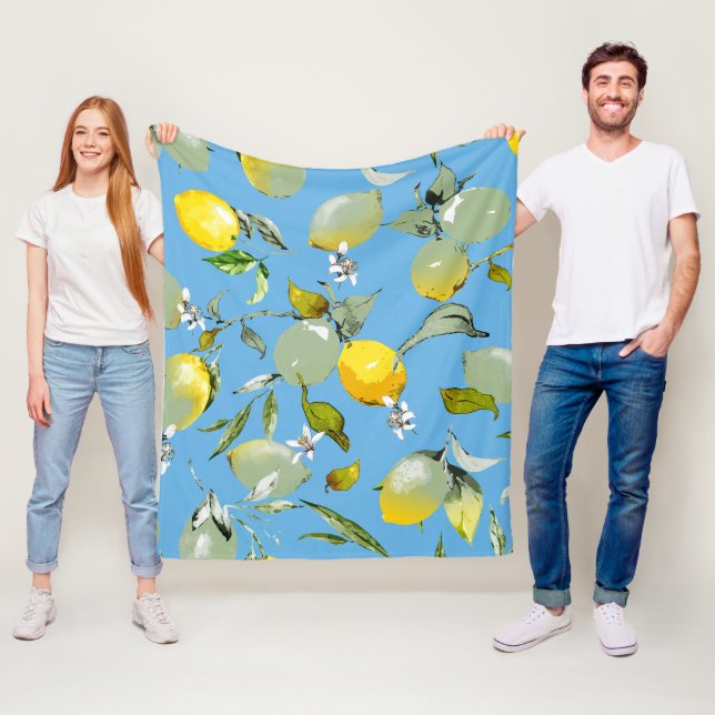 Cobertor De Velo Limões de aquarelas 26 (In Situ)