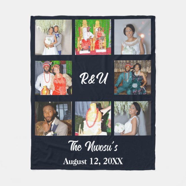 Cobertor De Velo Linda Colagem de Casamentos (Frente)