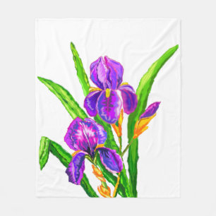Cobertor De Velo Linda Flor Íris - Desenho
