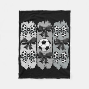 Cobertor De Velo Linda Garota de Futebol Coquete Laço Futebol Byll