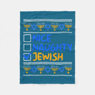 Cobertor De Velo Linda Maliciosa Judaica Feia Hanukkah Chanukah Sué