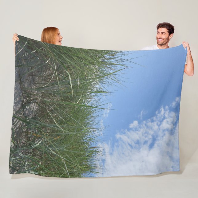 Cobertor De Velo linda, paisagem, dunas, grama, céu, verão, (In Situ)