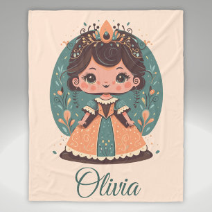 Cobertor De Velo Linda Princesinha Personalizada