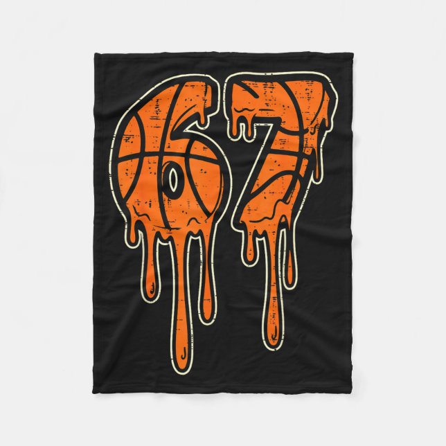Cobertor De Velo Lindo Drip Seven Six Basquete 7 6 Alpha Gen (Frente)