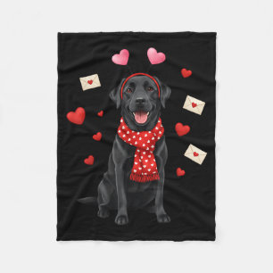 Cobertor De Velo Lindo Labrador Dia dos Namorados Mãe de Cachorro -