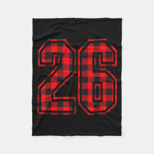 Cobertor De Velo Lindo Número 26 Padrão Xadrez Vermelho de Natal #2